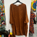 Prototype - robe lin marron A79