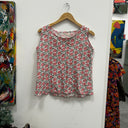 Prototype - blouse Coline double gaze de coton motif fleuri rose A88
