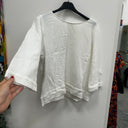 Prototype - blouse double gaze de coton blanc A92