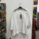 Prototype - blouse Yumi double gaze de coton blanc A97