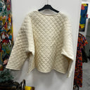 Prototype - sweat hector matelassé en double gaze de coton ivoire A98