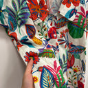 Prototype - blouse manches courtes motif fleuri en coton A100