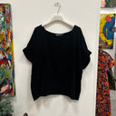 Prototype - blouse Romy double gaze de coton noire A101
