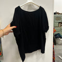 Prototype - blouse Romy double gaze de coton noire A101