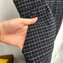 Prototype - salopette en coton à carreaux bretelles reglables A104