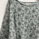 Prototype - blouse Nao double gaze de coton turquoise motif fleuri A108