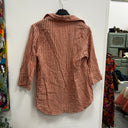 Prototype - blouse double gaze de coton rayures roses A109