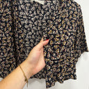 Prototype - Boléro Ange motif fleuri coutures dorées A112