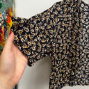Prototype - Boléro Ange motif fleuri coutures dorées A112