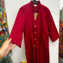Prototype -robe léontine en lin rouge cerise A116