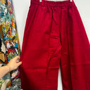 Prototype - pantalon en lin rouge cerise A117