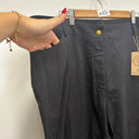 Prototype - pantalon en coton noir braguette boutons A118