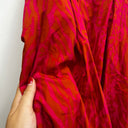 Prototype - jupe longue en coton motif rose et marron A119