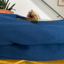 Coupon - viscose bleu indigo 130x150-D21