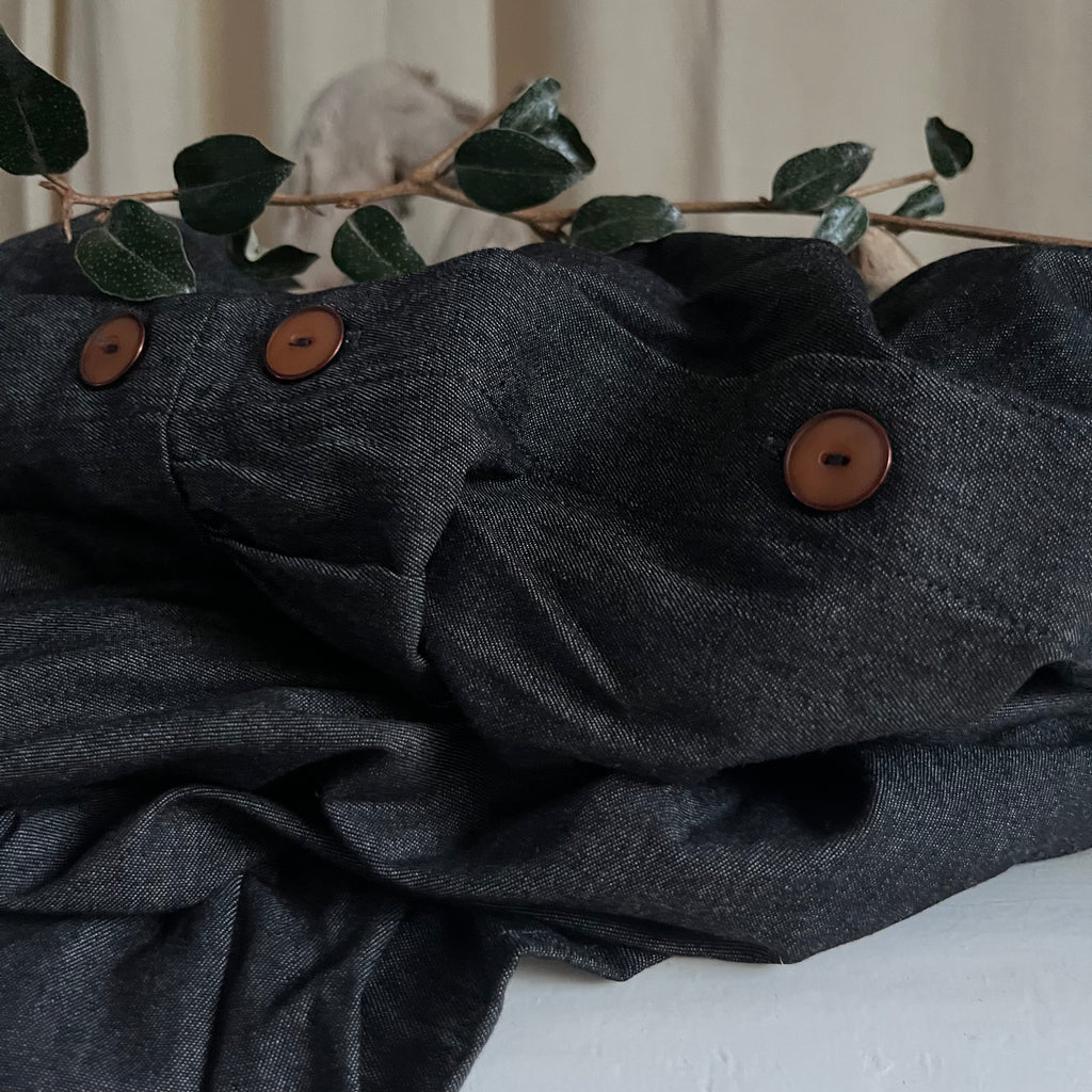 Robe Camille - jean de coton noir