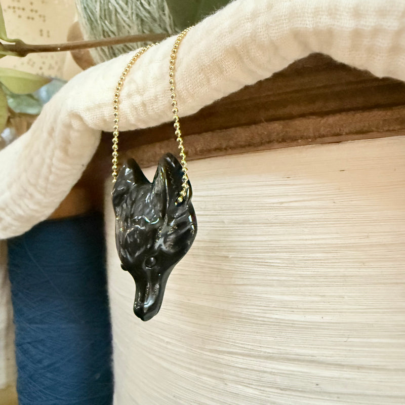 Collier Liberté onyx noire