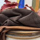 Jupe Maya - velours côtelé chocolat