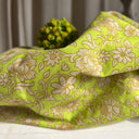 Coupon - voile de coton fleurs de Galapagos 130x360 (A17)