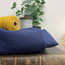 Coupon - double gaze de coton noir motifs 70x145-F14