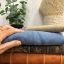 Coupon - lin chiné bleu 135cm de laize - E49