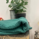 coupon - double gaz de coton vert printemps 100x140-C34