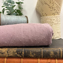 Coupon - coton plumetis parme 140 cm de laize - E13