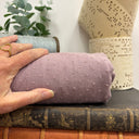 Coupon - coton plumetis parme 140 cm de laize - E13