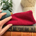 Coupon - double gaze de coton plumetis cerise 140 cm de laize - E17