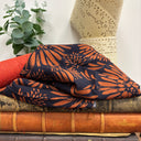 Coupon lot viscose imprimé bleu marine 145 cm de laize E3 | Fabriqué en France | Quintessence