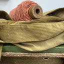 Jupe portefeuille Marie midi - Velours côtelé kiwi