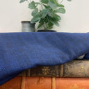 Coupon - sergé de coton bleu majorelle / noir 125x150-E18