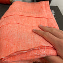 coupon - lin chiné orange 120x140-F72