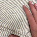 coupon - coton rayé brodé 380x150-B2