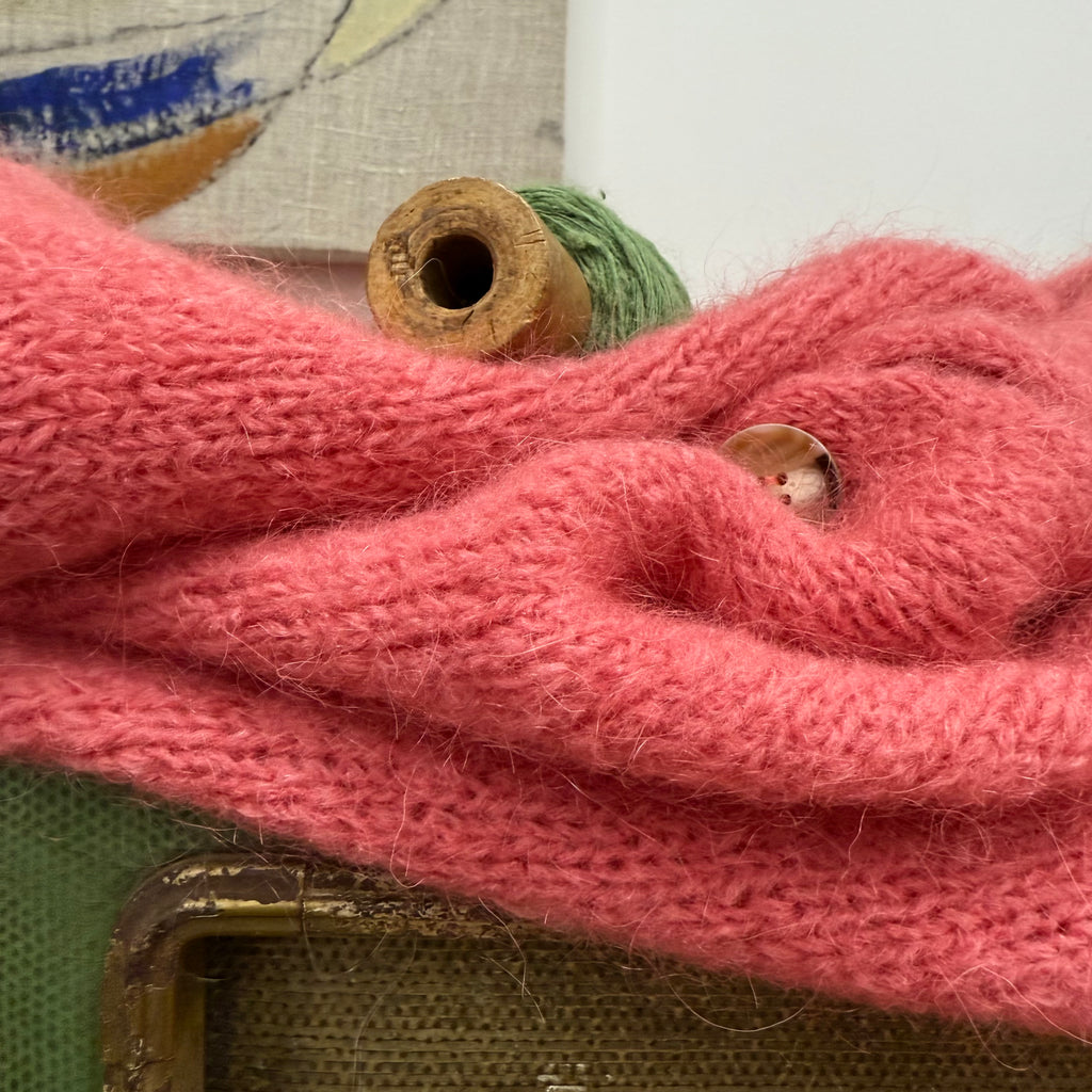 Gilet Benjamine rose macaron