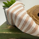 Blouse Naomie - double gaze de coton rayée écureuil