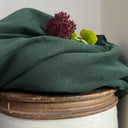 Jupe portefeuille Marie midi - Velours milleraies vert anglais