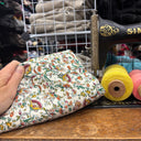 Coupon - viscose imprimée fleuri 100 x 150 cm (F48)