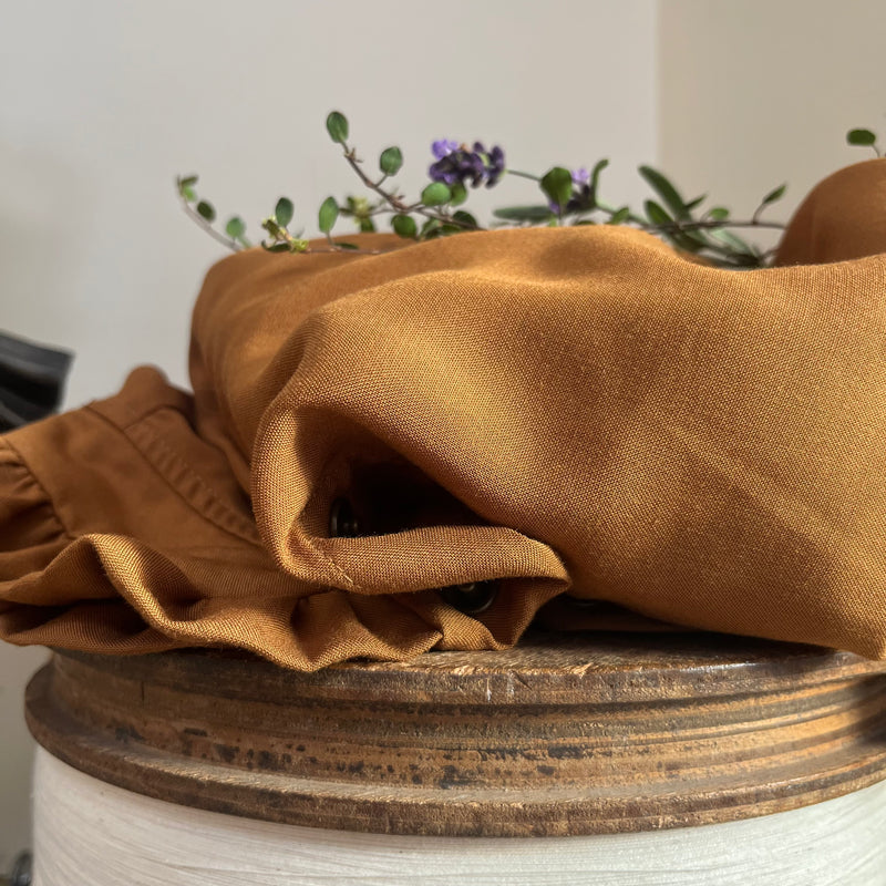 Robe Pomme -  viscose camel