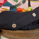 Blouse Annette – Double gaze de coton noire