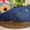 Robe Gwenaëlle - Lin bleu indigo