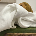 Blouse Catherine bel armuré de coton blanc