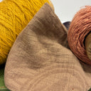 Ceinture Anita  - Jacquard coton/lin moka