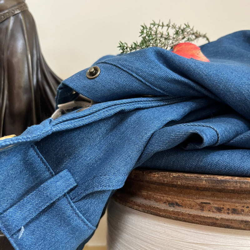 Pantalon Enzo - jean de coton lourd bleu stone