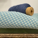 Blouse Catherine en vichy bleuté