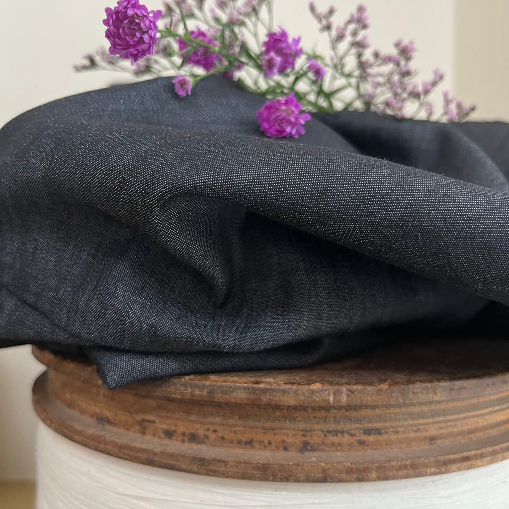 Robe Diane - jean de coton noir