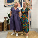 Robe Athéna - viscose picturale flamboyant