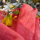 Pantalon Briac - lin orange vif chiné