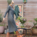 Robe Romane - viscose vert doux