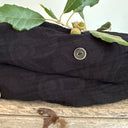 Ceinture Anita  - Jacquard coton/lin noir