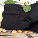 Jupe culotte Margot - sergé de coton noir